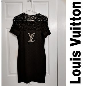 Louis Vuitton Black Mini Dress